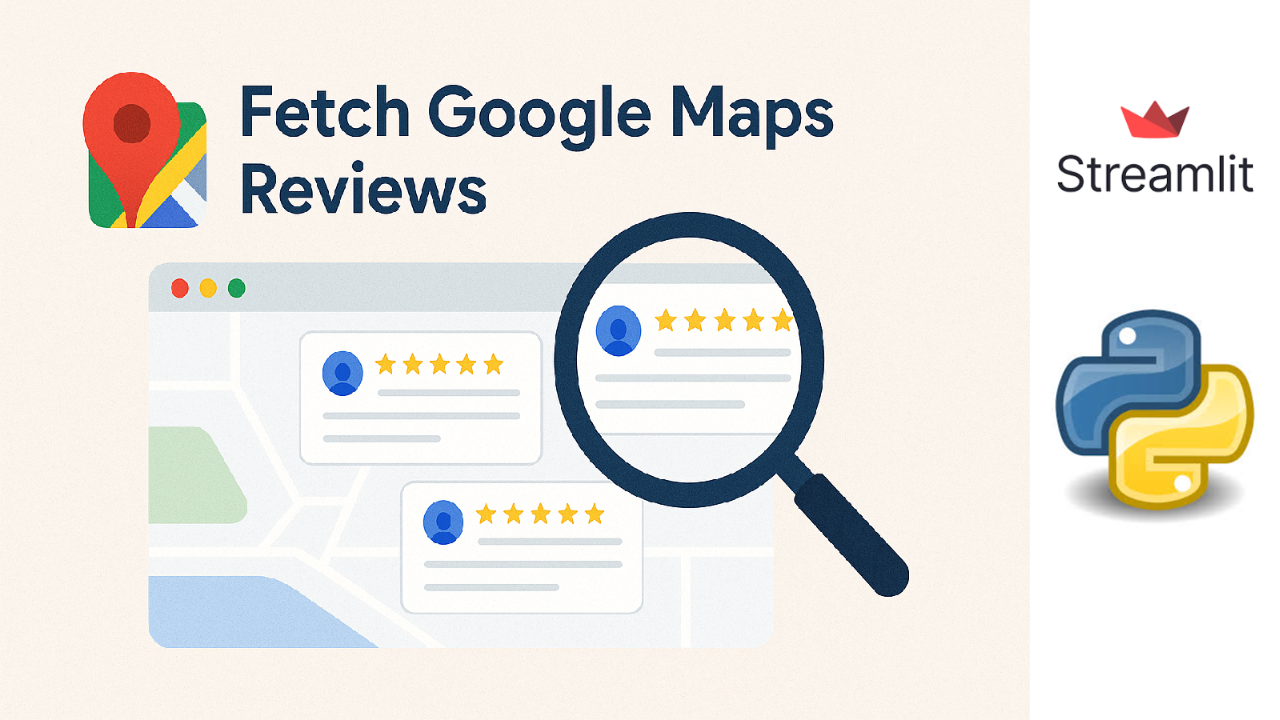 Google Maps Review Fetching - Fetching latest Google Maps Reviews for any place